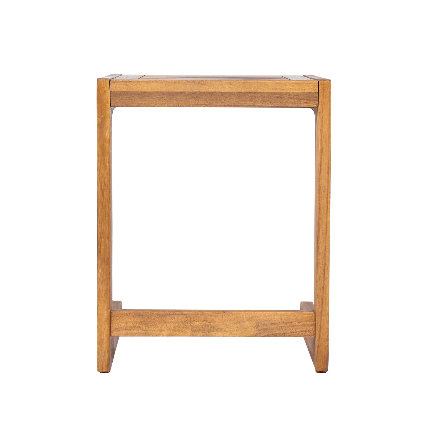 Ashwell C-shaped Acacia Wood Side Table