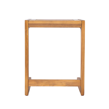 Ashwell C-shaped Acacia Wood Side Table