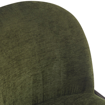 Galence Indoor Metal Upholstered Barstool, Antique Bronze Finish Frame, Set of 2