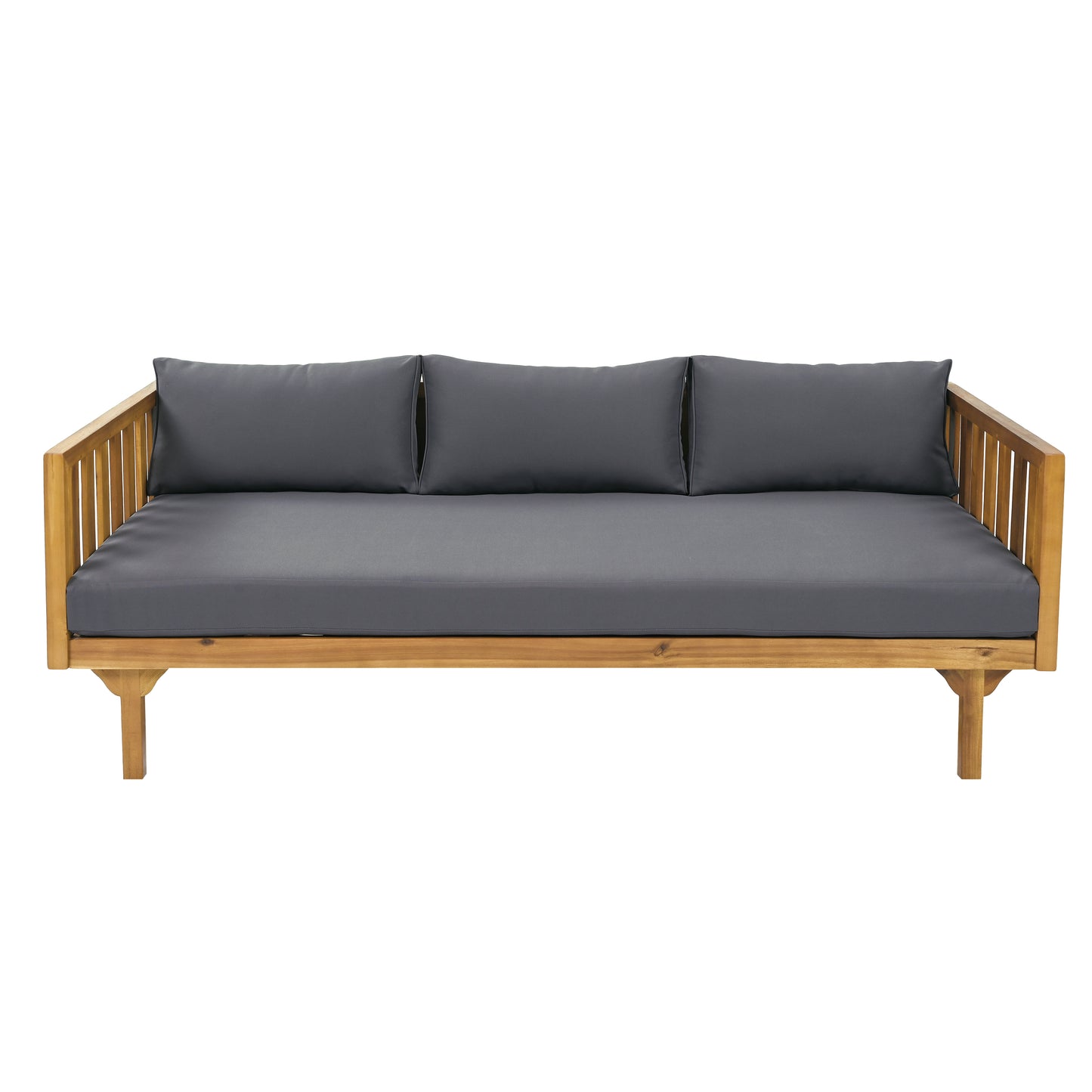 Xenath Outdoor Patio Furnitre Sets 3 Pieces,3 Seater Daybed + Acacia Wood Table