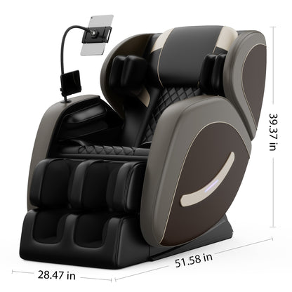 2024 Zero Gravity Full Body Massage Chair with Air Pressure, Heating, and Foot Relaxation