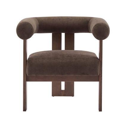 Nuvira Modern Upholstered Velvet Accent Arm Chair