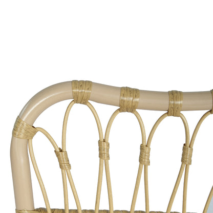 Grozer Outdoor PE Wicker Patio Dining Chairs,Set of 2