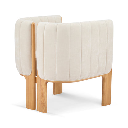 Cerys Dining Chairs Set of 2, Modern Stylish Seating with Rubber Wood Frame