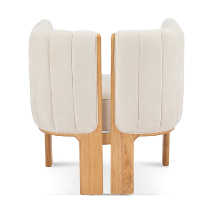 Cerys Dining Chairs Set of 2, Modern Stylish Seating with Rubber Wood Frame
