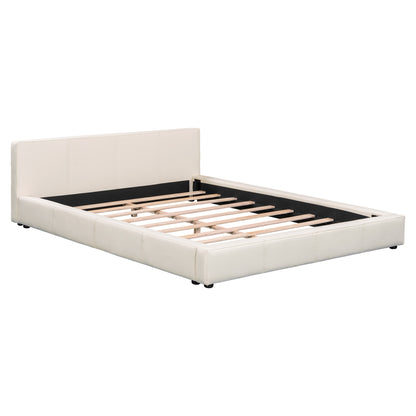 Liras Stylish Beige Upholstered Bed - The Ideal Choice for Your Bedroom