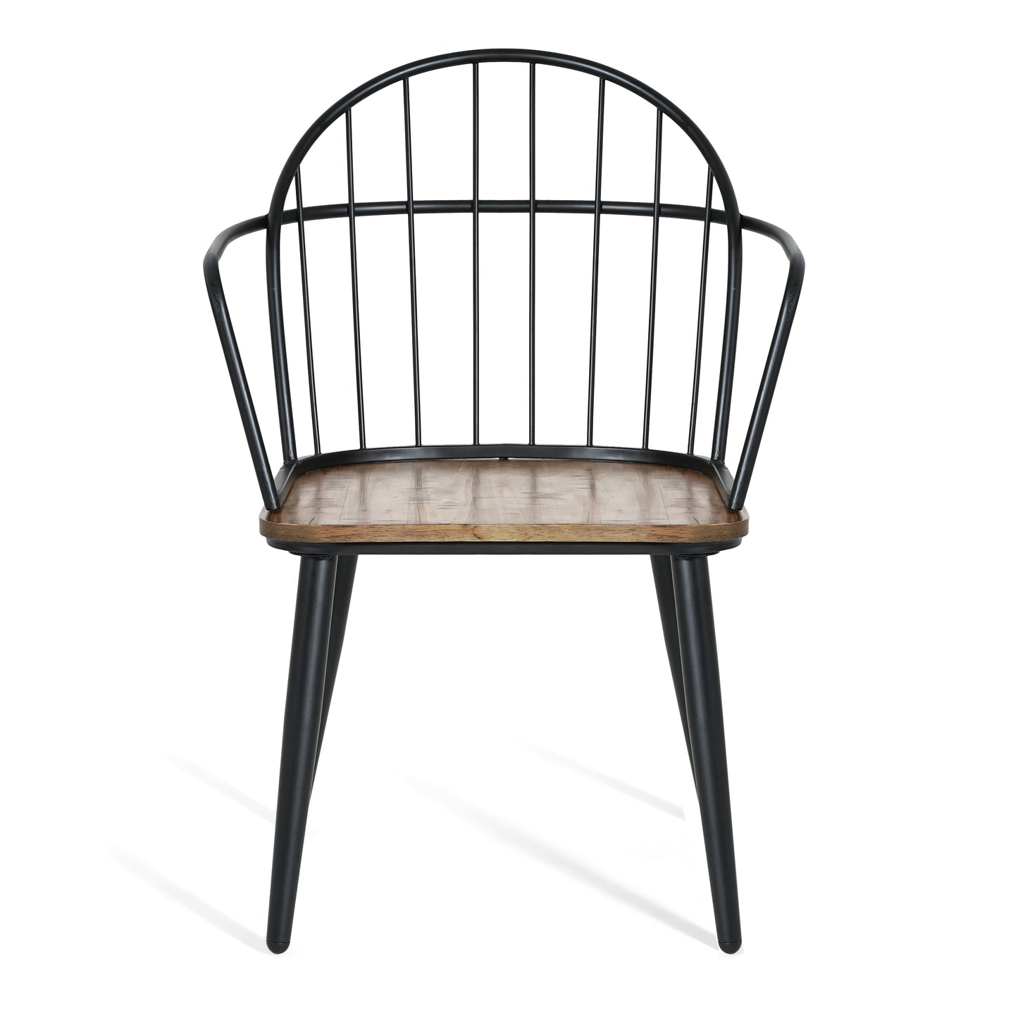 Melora Modern Dining Chairs with Metal Legs, Set of 2