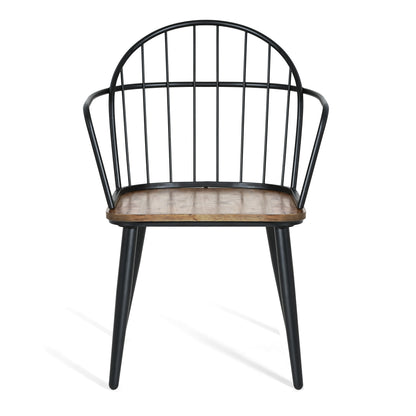 Melora Modern Dining Chairs with Metal Legs, Set of 2