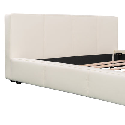 Liras Stylish Beige Upholstered Bed - The Ideal Choice for Your Bedroom