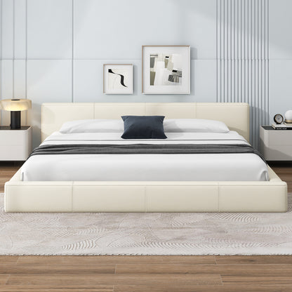 Liras Stylish Beige Upholstered Bed - The Ideal Choice for Your Bedroom
