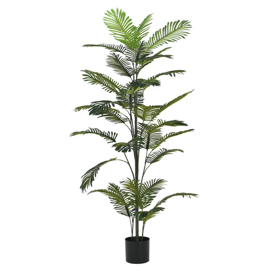 Fintan 86" Artificial Palm Tree with Black Plastic Pot