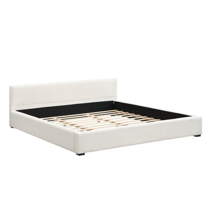 Oravionis Modern Nordic Design Elegant Beige Wide-edge Bed