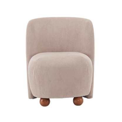 Sallia Ultra-Soft Modern Low-Back Armless Accent Chair, Multiple Color