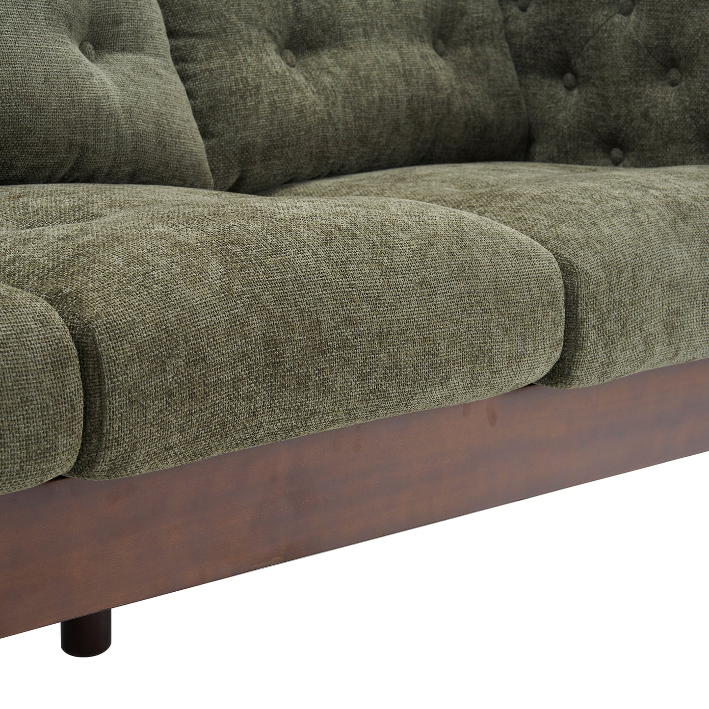 Noirae Upholstered Sofa Modern 3-seater Sofa Couch with Tufted