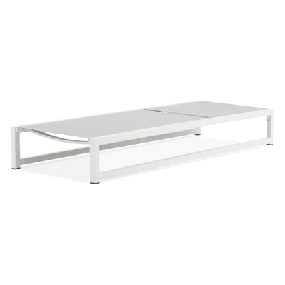 Tavilinin 5-Level Adjustable Outdoor Chaise Lounge, Durable Aluminum Frame & Textilene Mesh