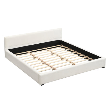 Oravionis Modern Nordic Design Elegant Beige Wide-edge Bed