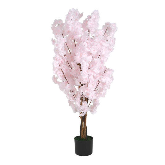 Maelorin 43" Artificial Cherry Blossom Tree with Black Plastic Pot