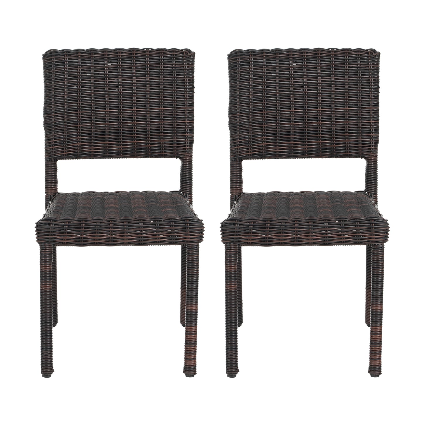 Ashiral Braided Patio Dining Chair,Set of 2