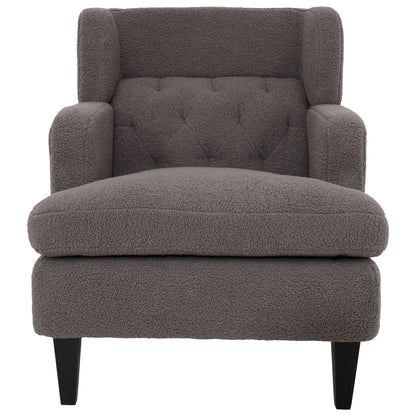 Dorelle Upholstered Accent Chair Tufted Armchair for Living Room and Bedroom