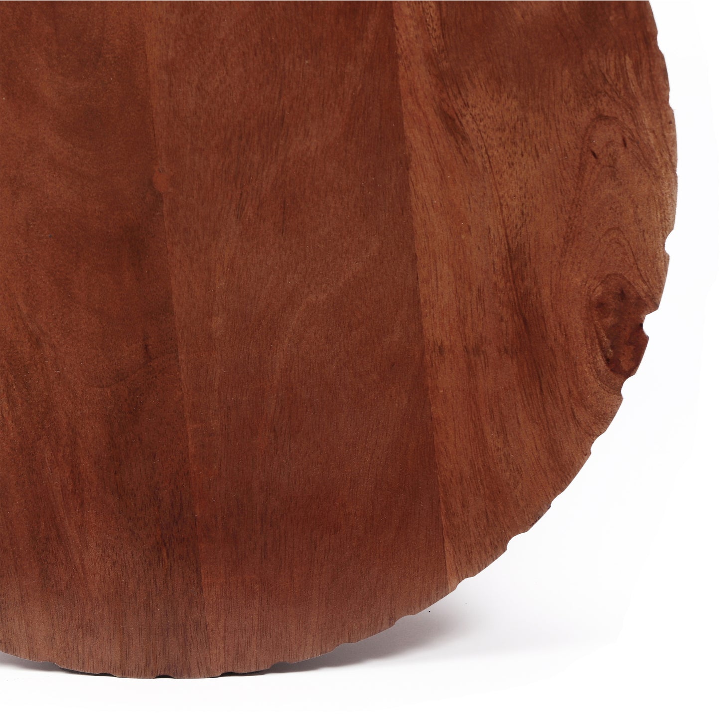 Elowen Round Pedestal Mango Wood Side End Table