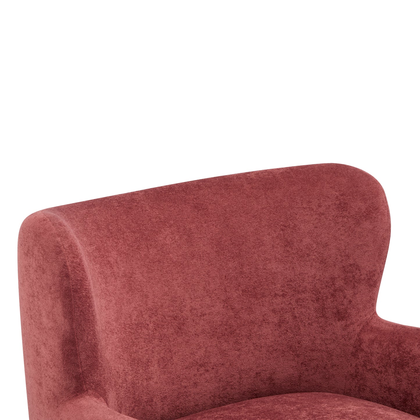 Zoe Fabric Wingback Accent Chairs Single Sofa
