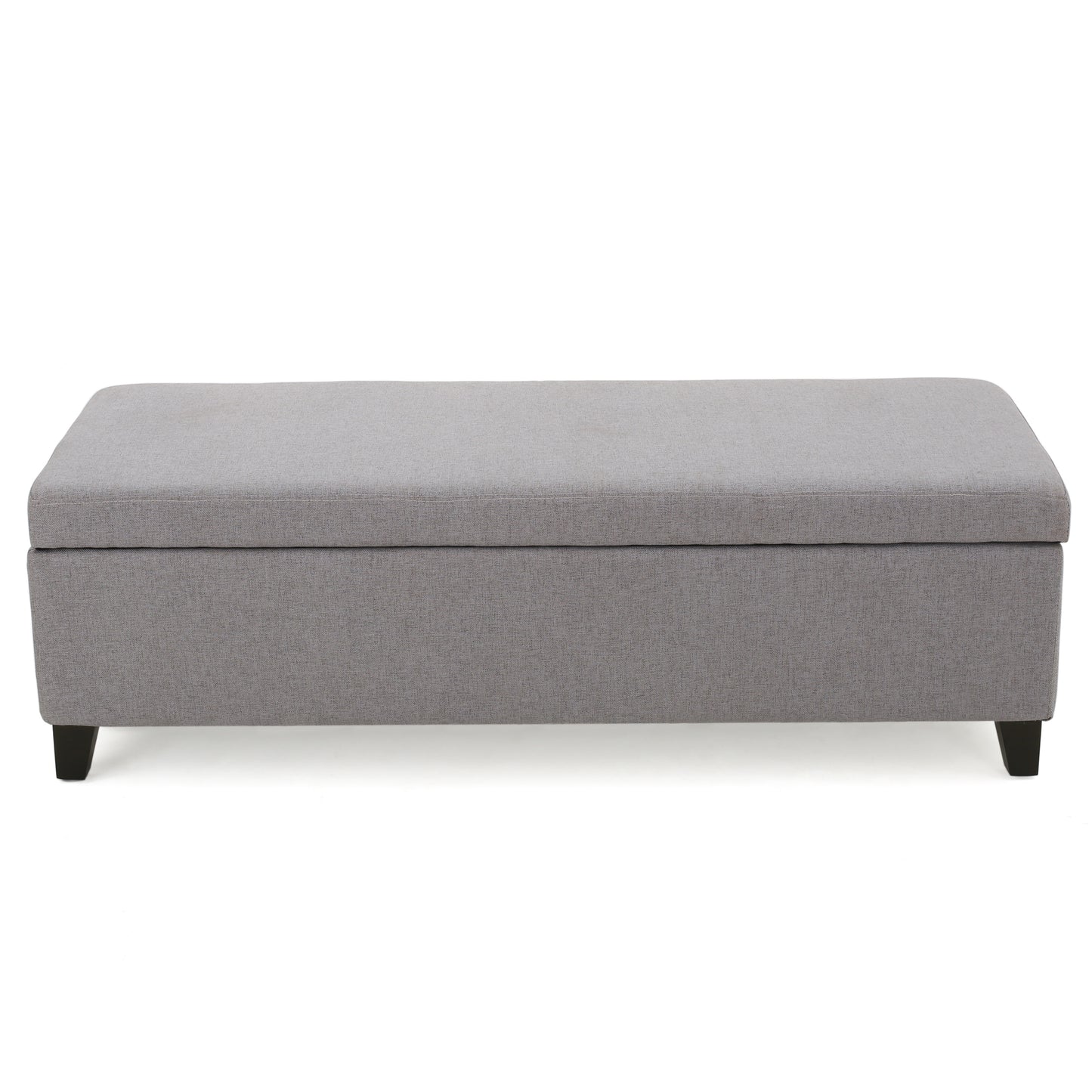 Selma Wood Fabric Storage Ottoman