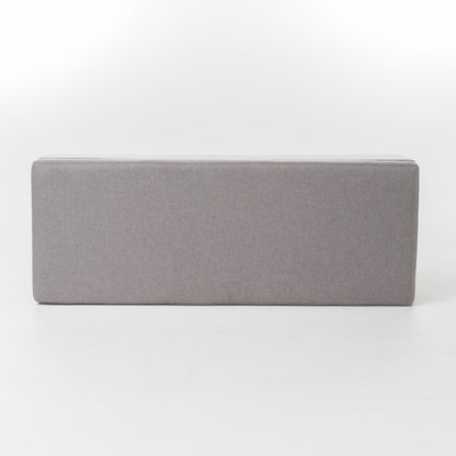 Selma Wood Fabric Storage Ottoman