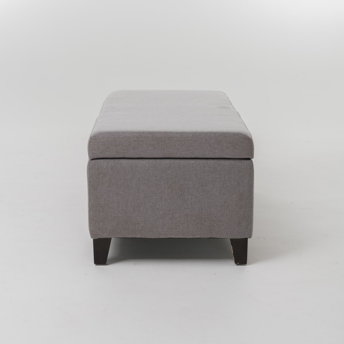 Selma Wood Fabric Storage Ottoman