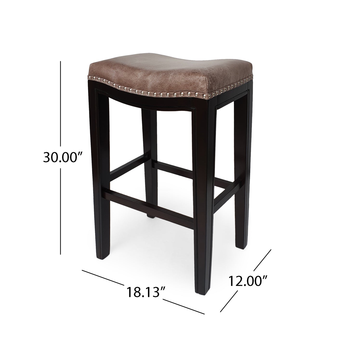 Tiffin Studded Barstool,set of 2