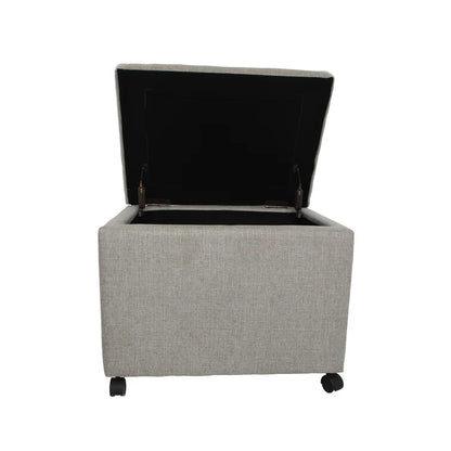 Boheme Modern Upholstered Storage Ottoman,Movable Footstool