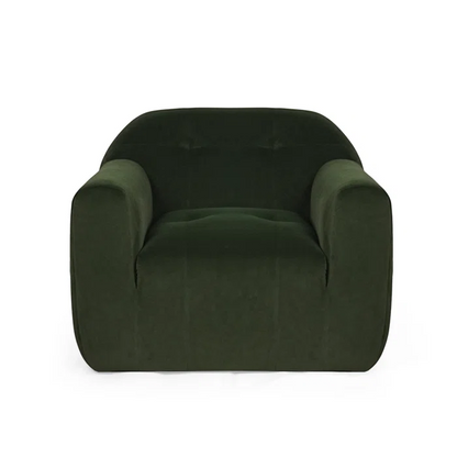 Nuvora Modern Velvet Bouclé Fabric Club Chair