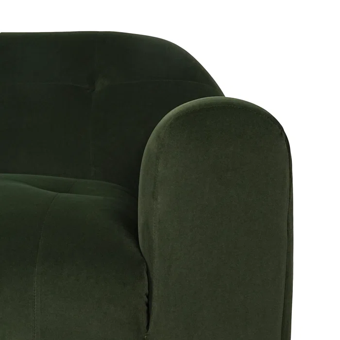 Nuvora Modern Velvet Bouclé Fabric Club Chair