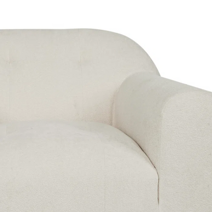 Nuvora Modern Velvet Bouclé Fabric Club Chair