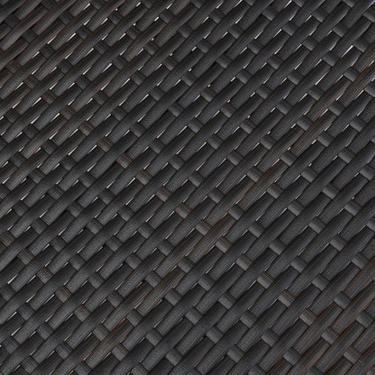 Brisa Outdoor Dining Chairs, Stackable Chairs with UV-Resistant PE Rattan and Steel Frame, Supports 400lbs,Set of 2