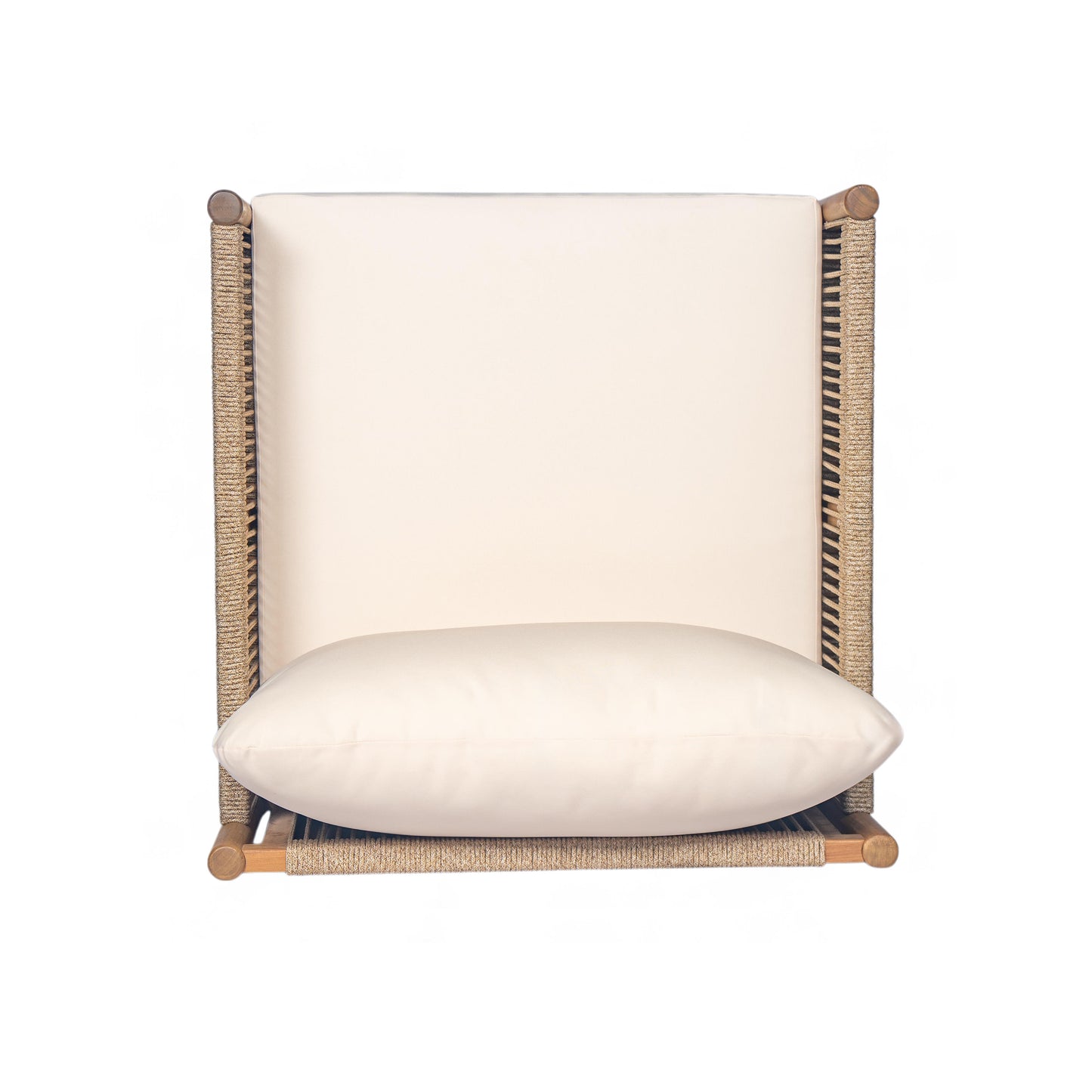 Orrenrenar Modern Outdoor Woven Lounge Chair with Cushions