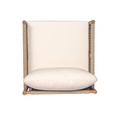 Orrenrenar Modern Outdoor Woven Lounge Chair with Cushions