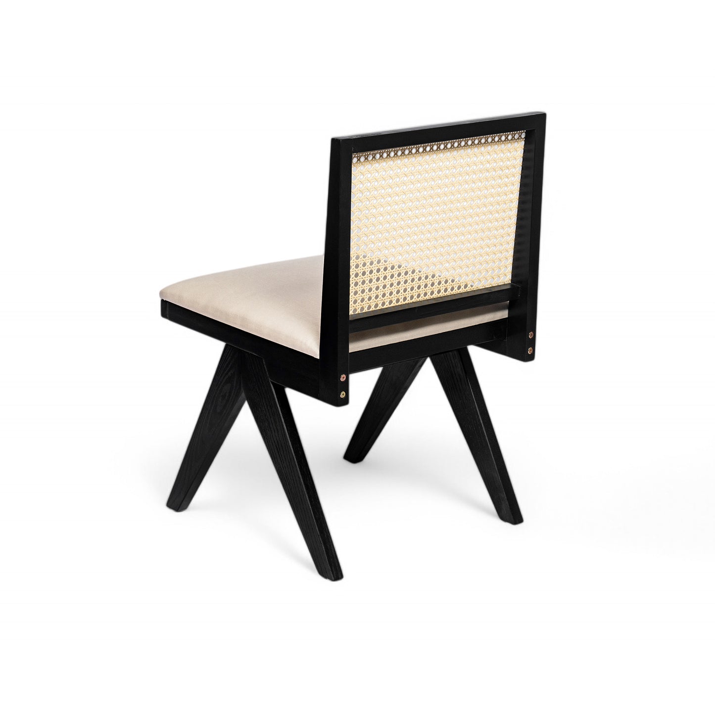 Chandian Dining Room Chairs, Cane Upholstered Kitchen Chairs Side Chairs With Cushion,Set of 2