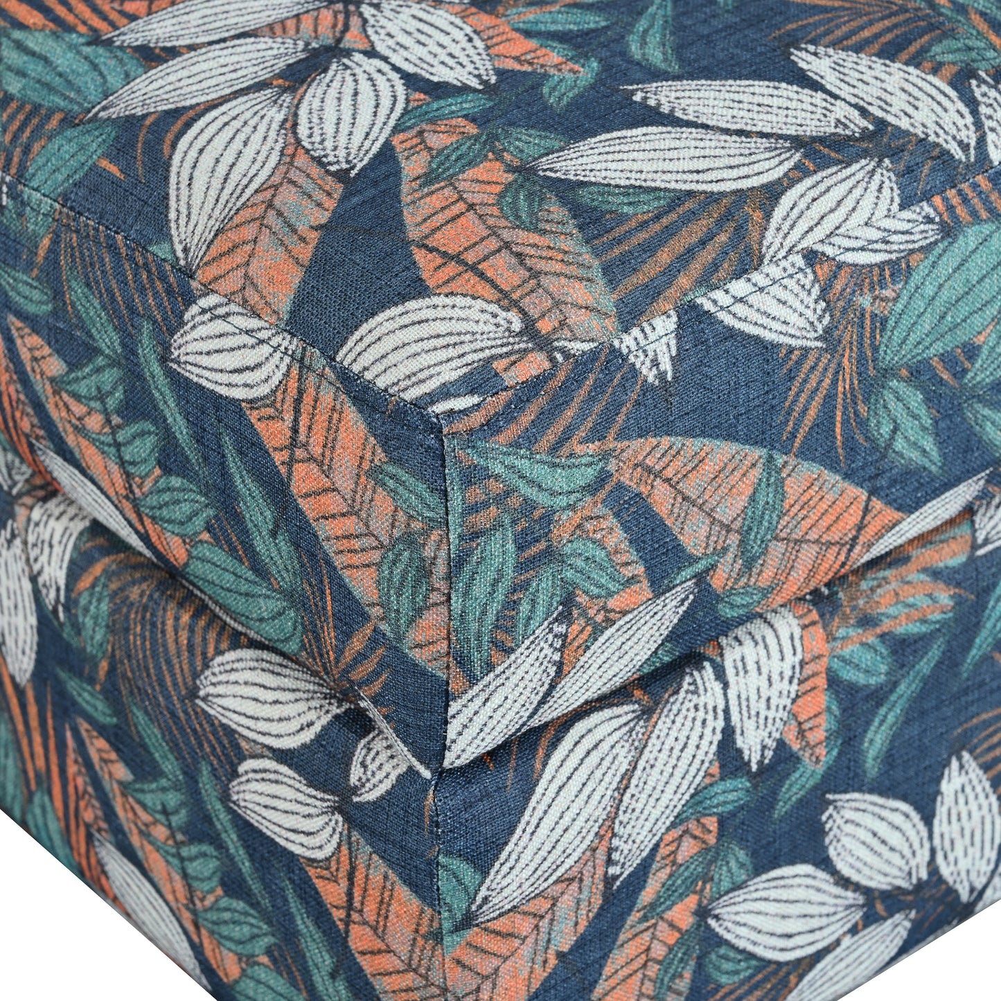 Zahra Contemporary Tufted Fabric Storage Ottoman