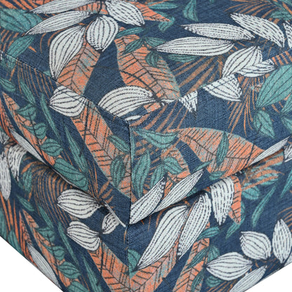 Zahra Contemporary Tufted Fabric Storage Ottoman