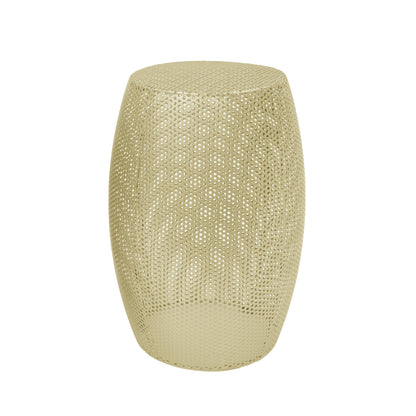 Grandoer Round Metal Hollow Side Table Set