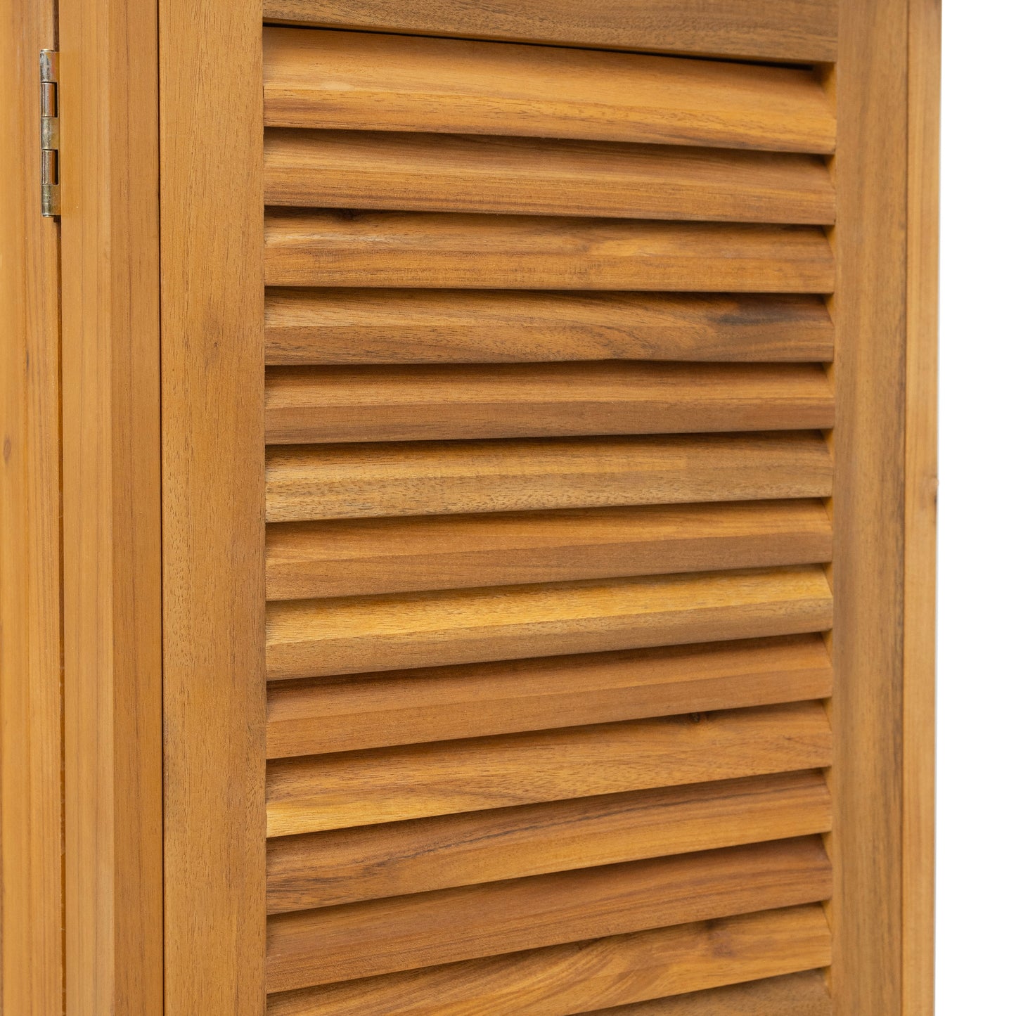 Eirion Outdoor Patio Storage Cabinet, Acacia Wood