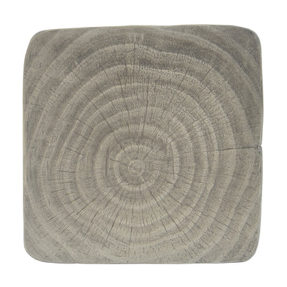 Woanar MGO Twist Shape Side Table, Wood-like texture