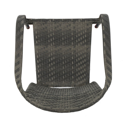 Livingston Outdoor Grey Wicker Chair (Set of 2)