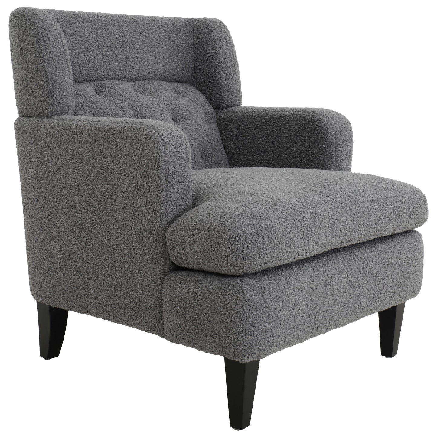 Dorelle Upholstered Accent Chair Tufted Armchair for Living Room and Bedroom