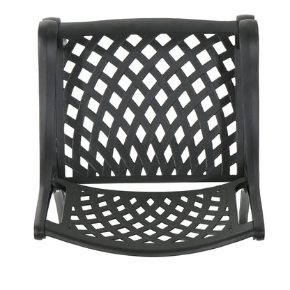 Marietta Outdoor Cast Aluminum Dining Chair (Set of 2)