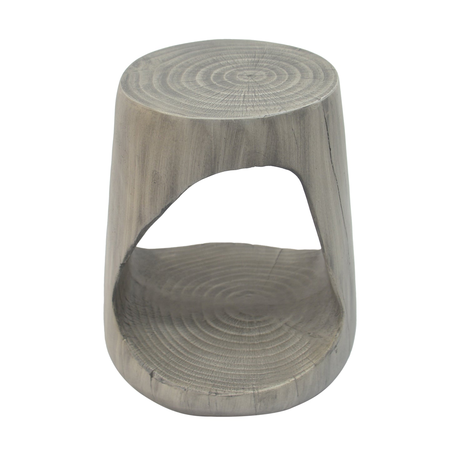 Hawthor MGO Hollow Side Table, Wood-like texture