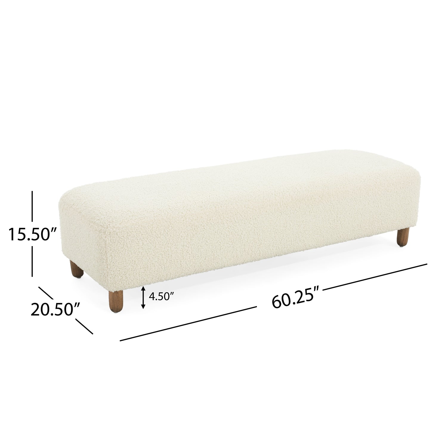 Versati Modern Comfortable Upholstered Ottoman