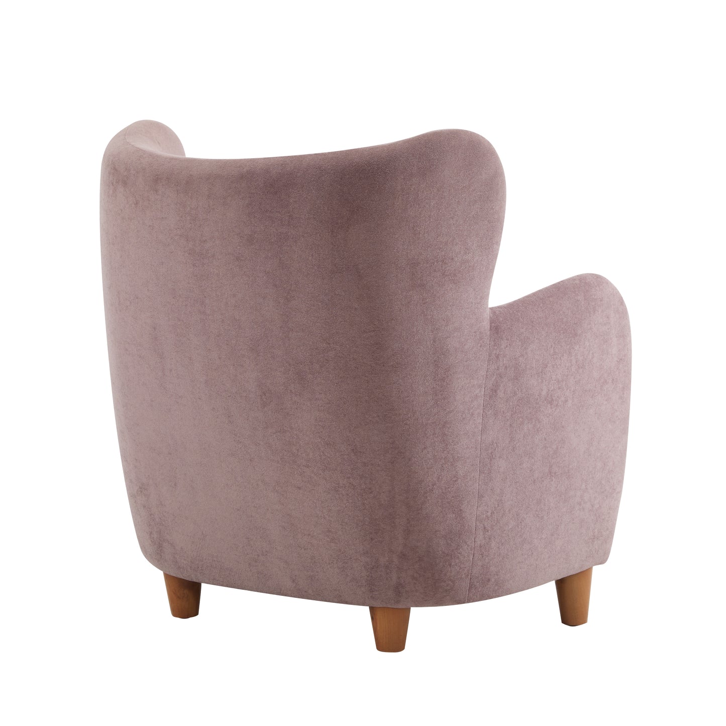 Zoe Fabric Wingback Accent Chairs Single Sofa