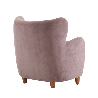Zoe Fabric Wingback Accent Chairs Single Sofa