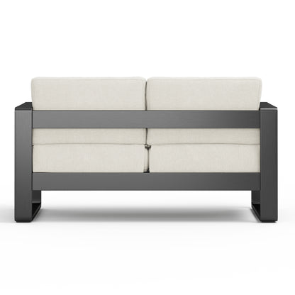 Gaddia Aluminum Patio Outdoor Loveseat with Cushions